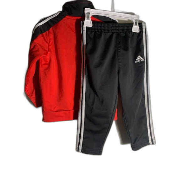 Adidas CONTRAST 3S TRICOT TRACK SET 24 Months - Picture 2 of 4